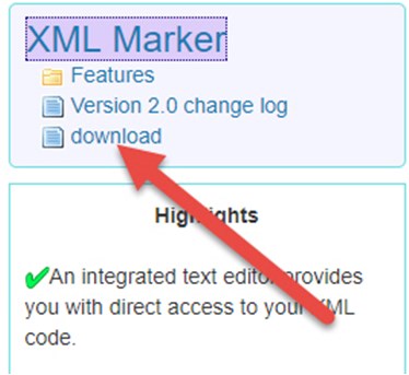 Открыть XML формат через официальные редакторы